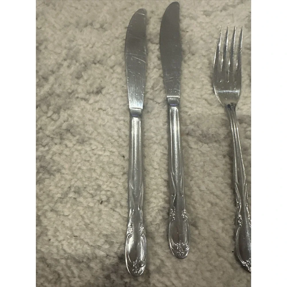 11‎ PCs Superior Stainless USA CHAPEL HILL Flatware Set vintage stainless steel